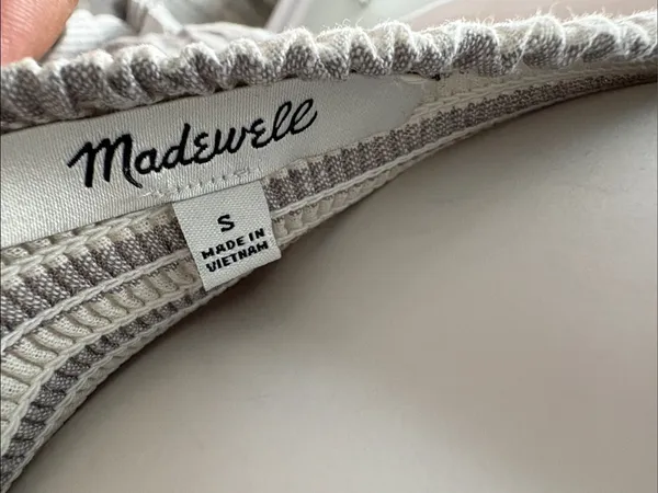 Madewell Cotton Hemp Stripe Tiered Maxi Dress - Image 8