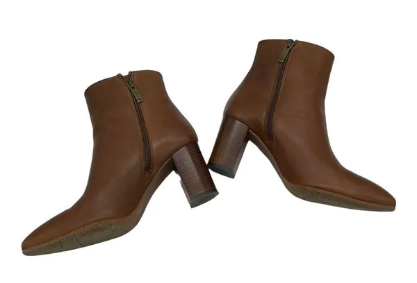 Aquatalia Florita Leather Ankle Boots - Brown - 8.5 - Image 9