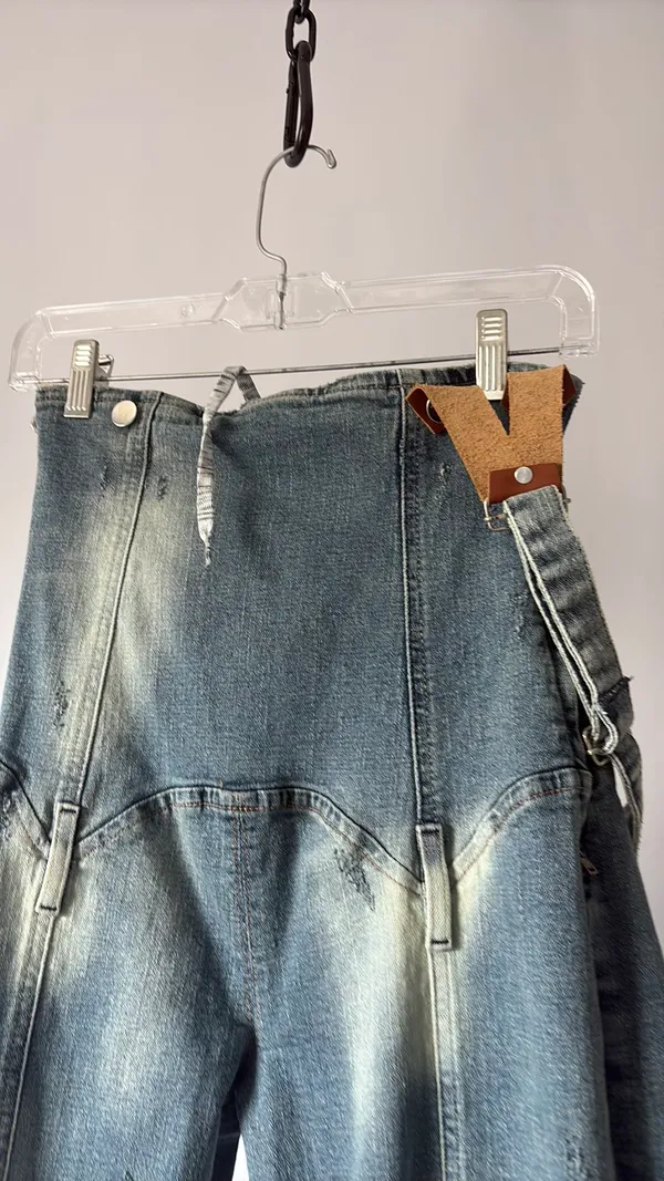 Corset Overalls Blue - Image 2