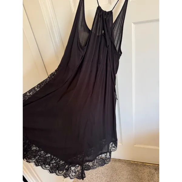 Free People black Eyelashes slip‎ dress size medium - Image 7