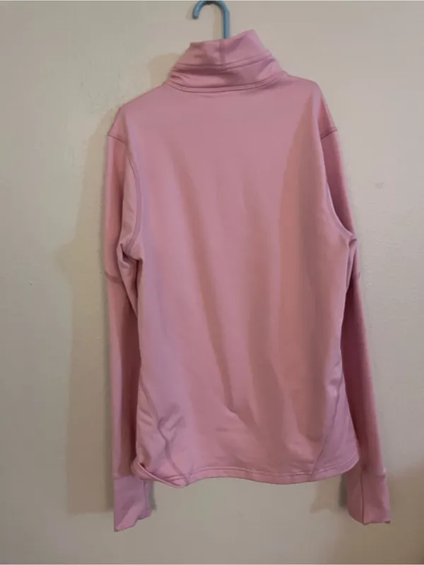 Pink Nike Pro Dri-FIT long-sleeve athletic training top - Image 4