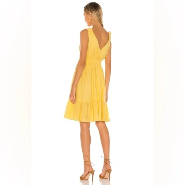 Revolve Majorelle‎ Yellow Tiered Hem Slip Resortwear Sundress Size XL - Image 2