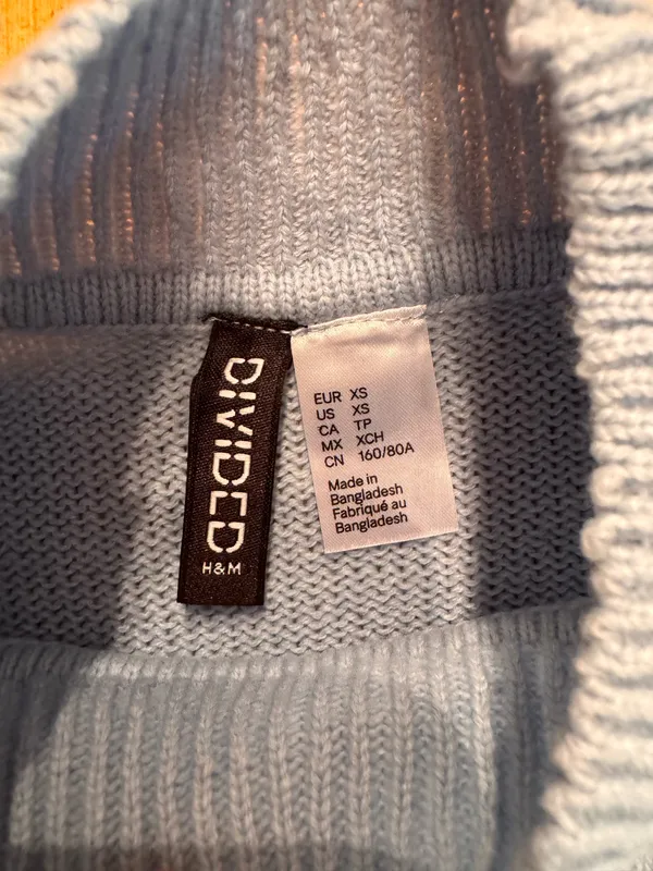 Divided H&M Light Blue Mock Neck Sweater - Image 2