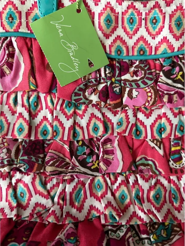Vera Bradley NEW Cha Cha Shoulder Handbag Call Me Coral Cottage BOHO Coquette - Image 3