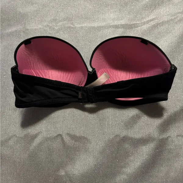 PINK Victoria's Secret Black Strapless Bra - Image 2