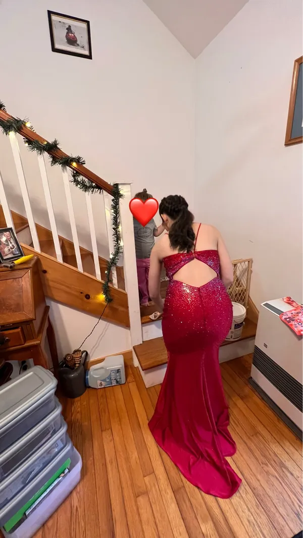 Prom Dress Red Size XS - Image 6