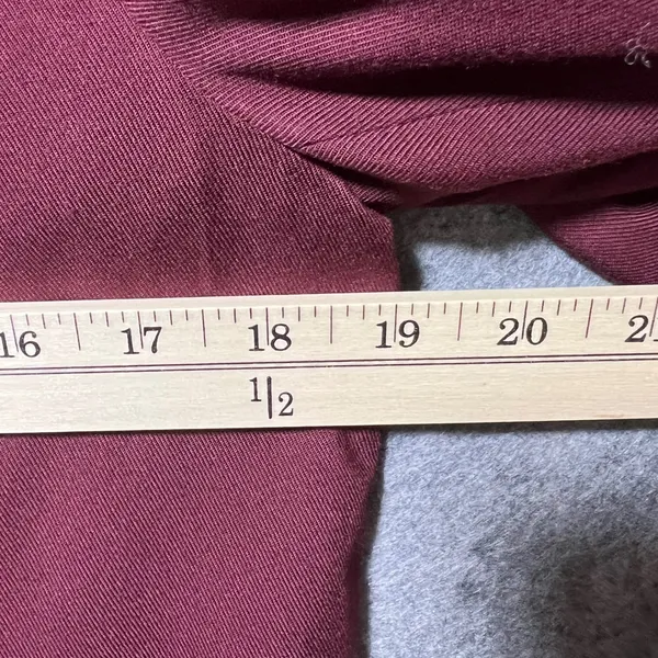 Forever 21‎ Blazer Jacket Wine Burgundy Single Button Small - Image 6