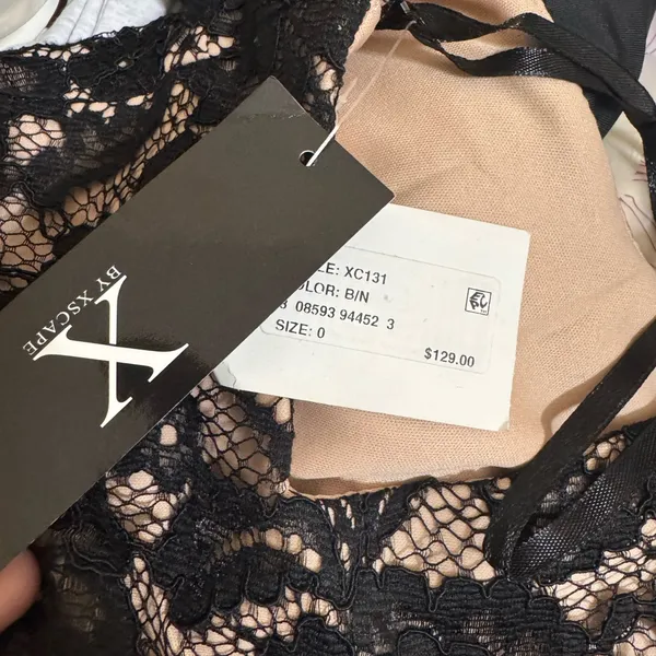 Xscape Black Lace Halter Crop Top – New With Tags - Image 6
