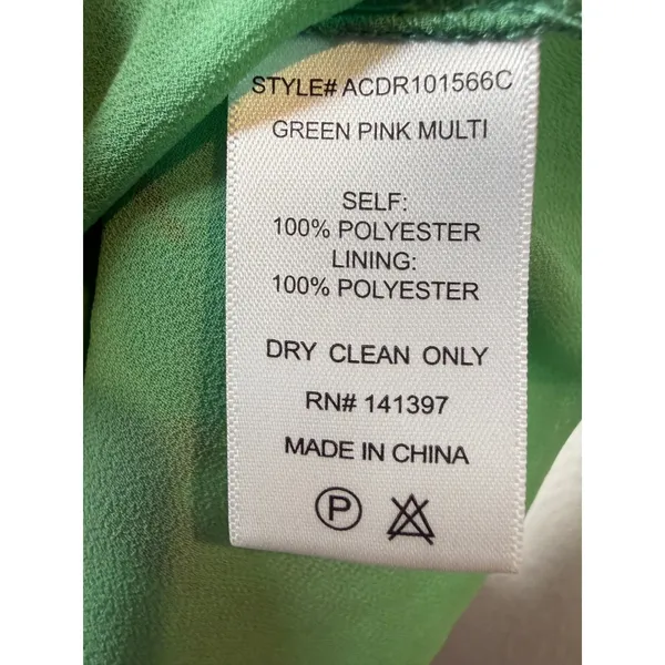 ASTR the Label Aneira Floral Tiered Maxi Dress Green Pink Multi Size‎ S - Image 12