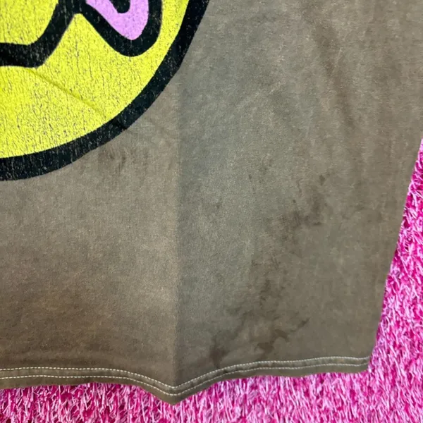 Nirvana Never Mind mineral wash Smiley Face Tshirt size large - Image 5