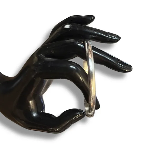 Vintage Mexico silver bangle bracelet - Image 3