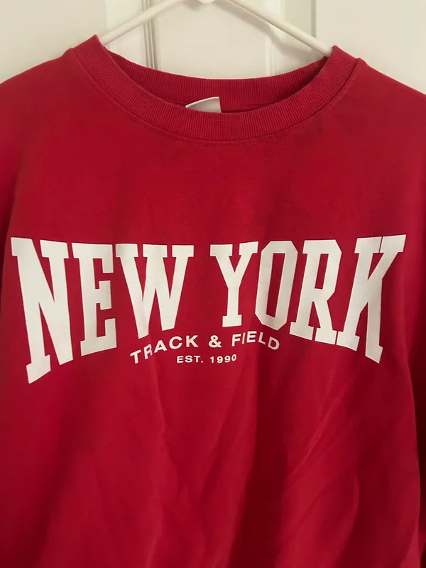 Red H&M Sweatshirt  - Image 2