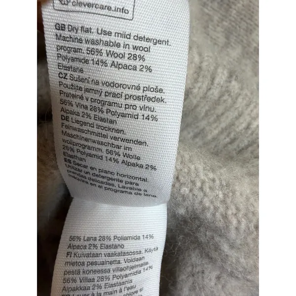 & Other Stories Cream Crewneck Sweater with Pocket - Image 5