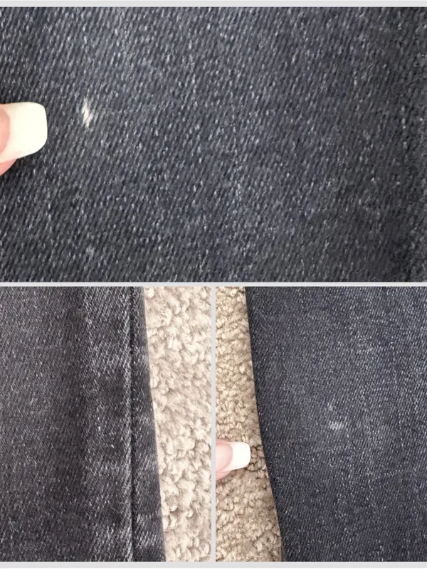 J Crew Washed Out Black Raw Hem Button Fly 9” Billie Demi Boot Cut Crop Jeans 27 - Image 13