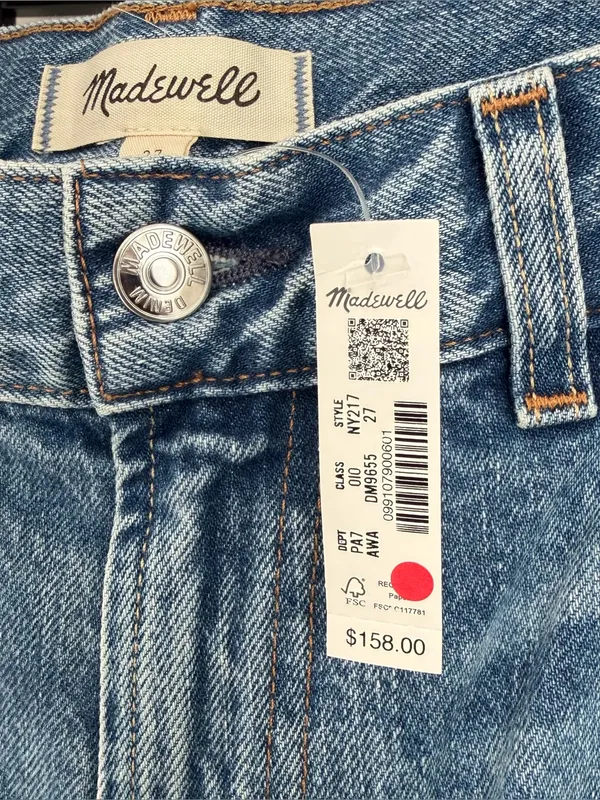 NWT Madewell The Low Slung Taper Jeans - Image 7