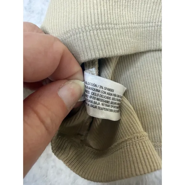 Universal Thread Womens 4X Ribbed Long Sleeve Scoop Neck Top Sourdough Beige NEW - Image 6
