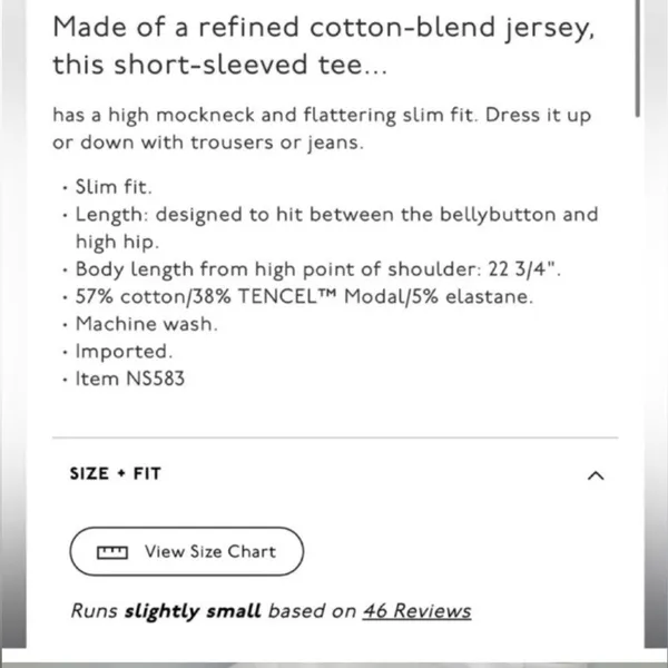 NWOT Madewell Short-Sleeve Mockneck Tee M - Image 8