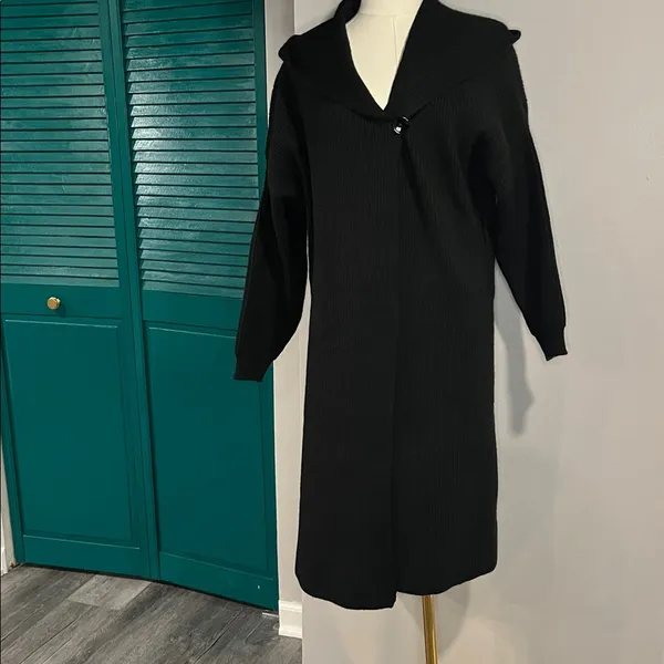 Maxi length cardigans hooded ($139) with belt loops - Image 2