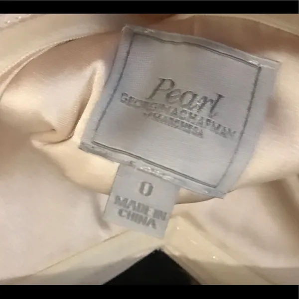 Pearl Georgina Chapman of Marchesa Dress Sz 0 - Image 8