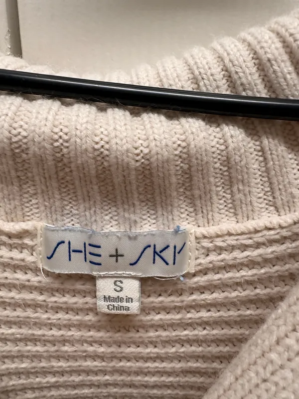 Boutique Over Sized Sweater Tan - Image 4