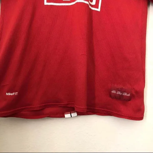 Rooney #10 AIG Manchester United Red Devil 2007-08 Jersey Soccer Football Nike Sz M Some wear as pictured - Image 2
