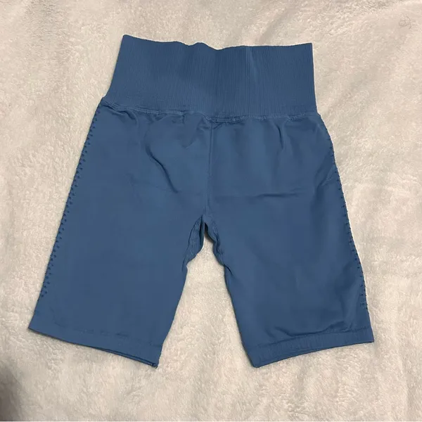 Free People Good Karma Bike Shorts | Size: M/L | Blue - Image 3