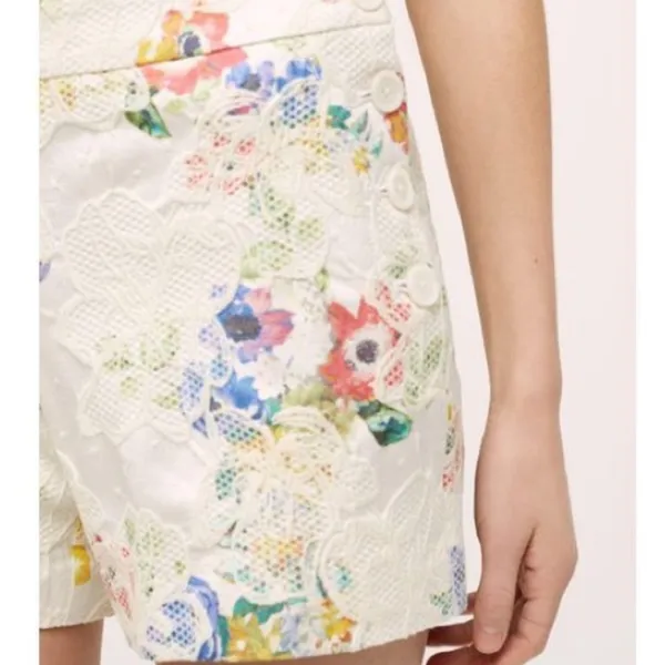 Anthropologie Shorts Catalonia Elevenes 12 Floral all over detail pockets - Image 8