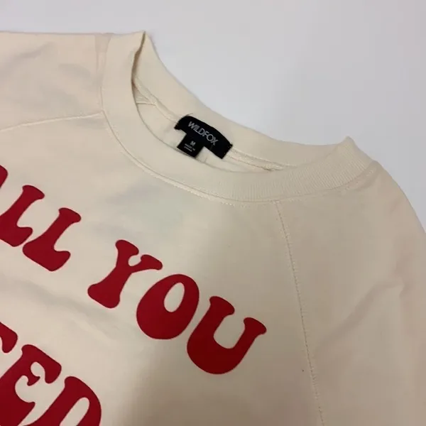 Wildfox All you need‎ is love sommers sweatshirt C29 - Image 6