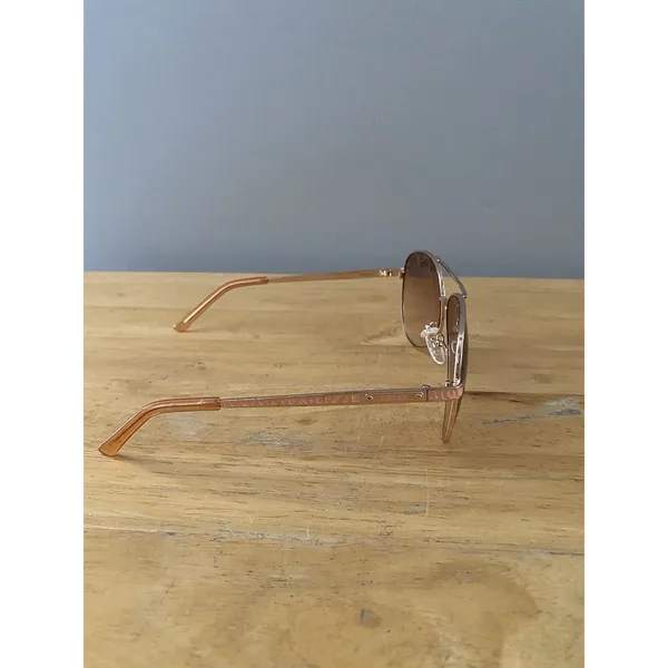 Guess Aviator Sunglasses Rose Gold Wire Frame Gradient Lenses 59 13-135 GUF241 - Image 13