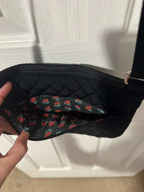Vera Bradley Black Crossbody Bag Quilted - Image 6