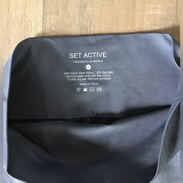 SET ACTIVE Seamless‎ Legging Size M Gray - Image 3