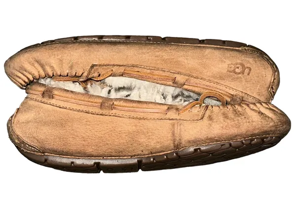UGG Suede Moccasin Slippers - Image 3