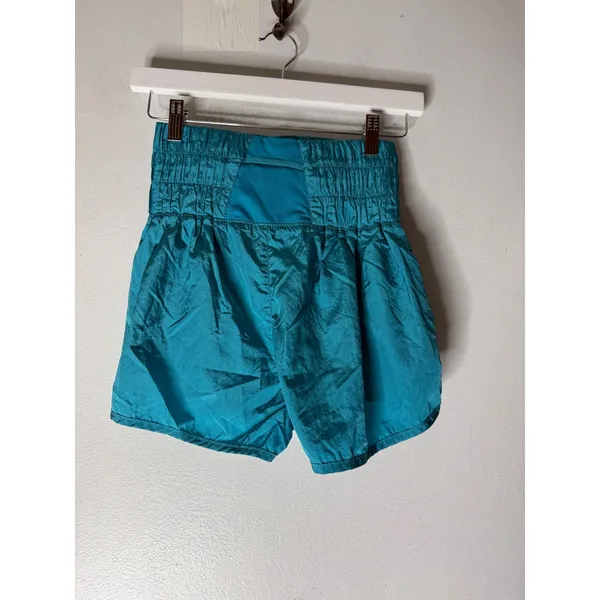 Free People Movement the way home shorts size S‎ high waist blue green - Image 2