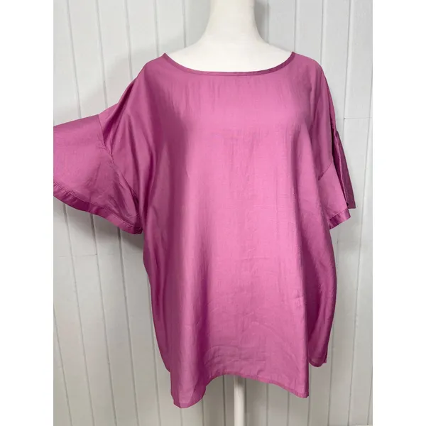 Easel Los Angeles Orchid Purple Ruffle Sleeve Blouse Top 1X‎ NWT - Image 5
