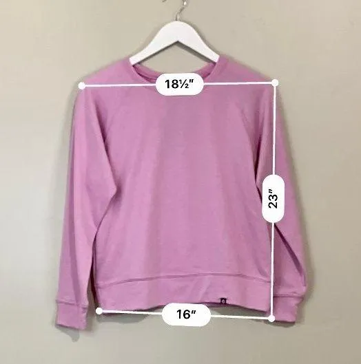Circle X Women’s Casual Pullover Sweatshirt Lavender Size XS NWT - Image 6