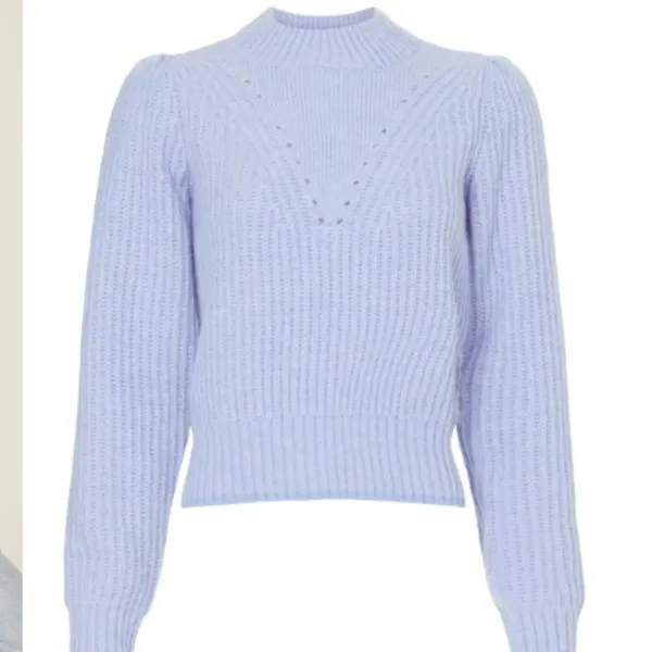 Scotch & Soda Fuzzy Knitted Sweater Baby Blue Size Small Wool Alpaca Blend - Image 4