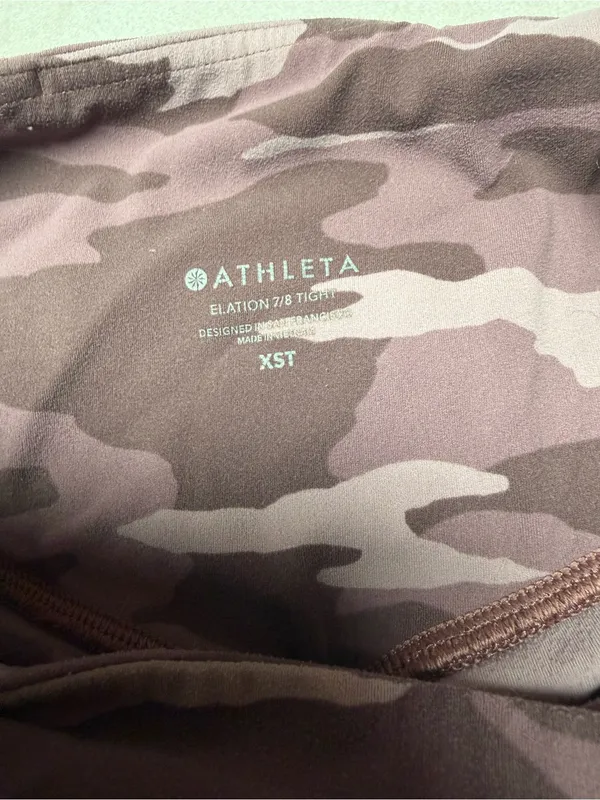 Athleta Girls' Plum Camo High-Rise Leggings - Image 8