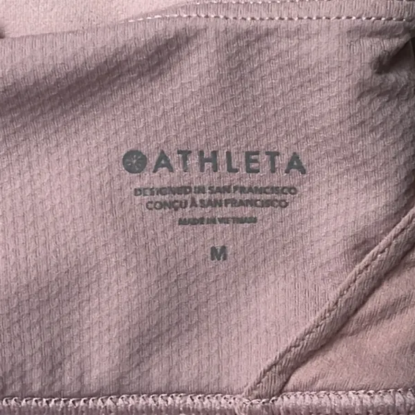 ATHLETA Pink Camo Warrior Longline Sports Bra Size Medium - Image 12