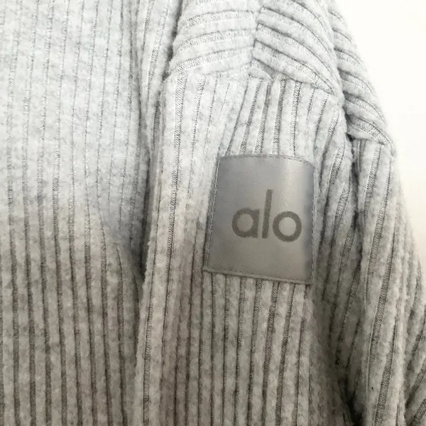 Alo Yoga Muse Hoodie Athletic Heather Grey XS - Image 4