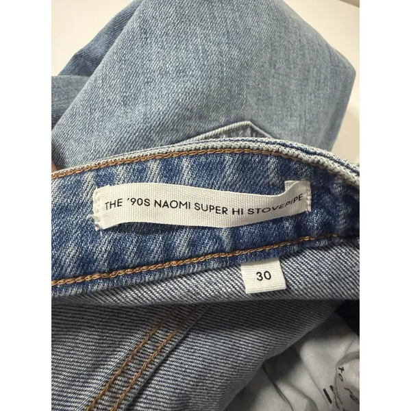 Denim‎ Forum The 90s Naomi Super Hi Stovepipe Size 30 Minimalist 7 YR Blue Taboo - Image 4