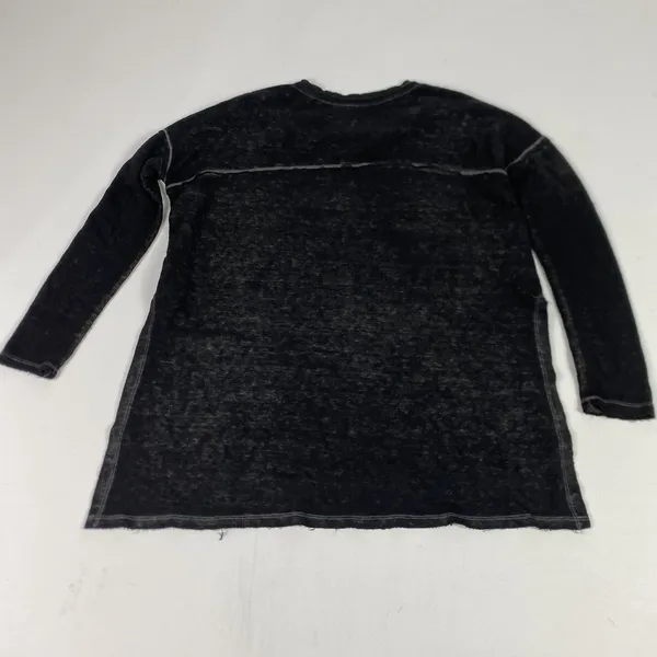 We The Free Tunic Sweater Womens XS‎ Black Long Sleeve Raw Hem Exposed Seams - Image 9