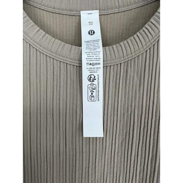 Lululemon Sleeveless Pleated Stretch Maxi Dress Sheer Oak‎ XXS - Image 8