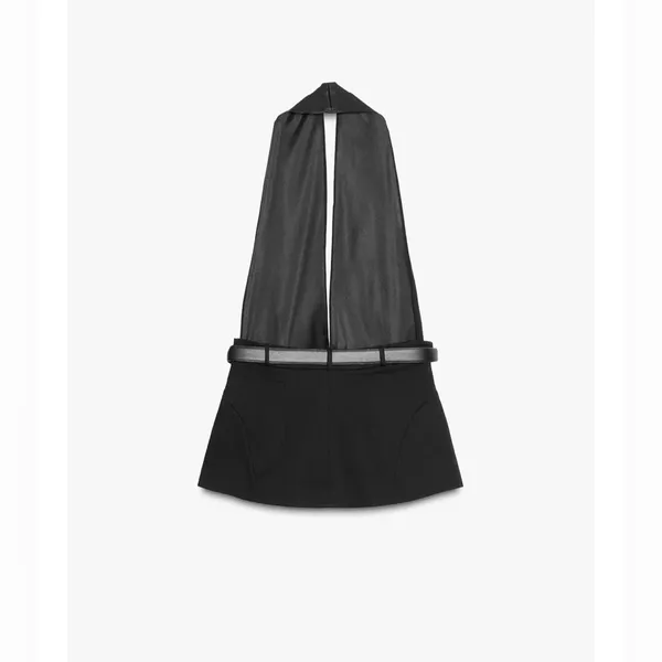 Zara‎ black belted halter top size L (runs small) - Image 4