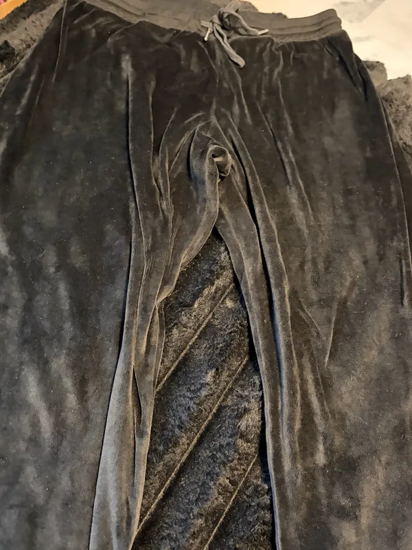 Juicy Couture Black Velour Lounge Pants - Image 2