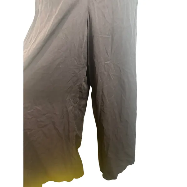 The Wild Melon Brown Cutout Puff Sleeve Wide Leg Jumpsuit Small - Image 3