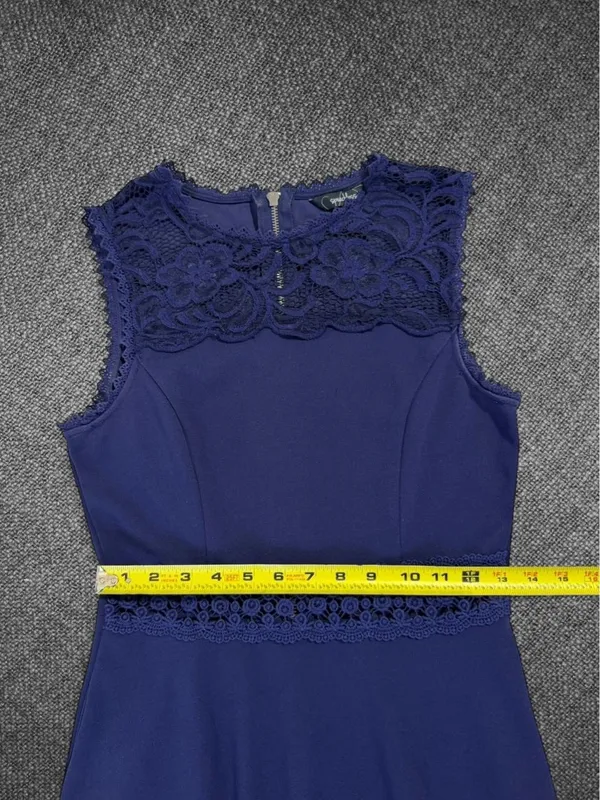 Speechless Navy Lace Fit And Flare Dress - Image 6