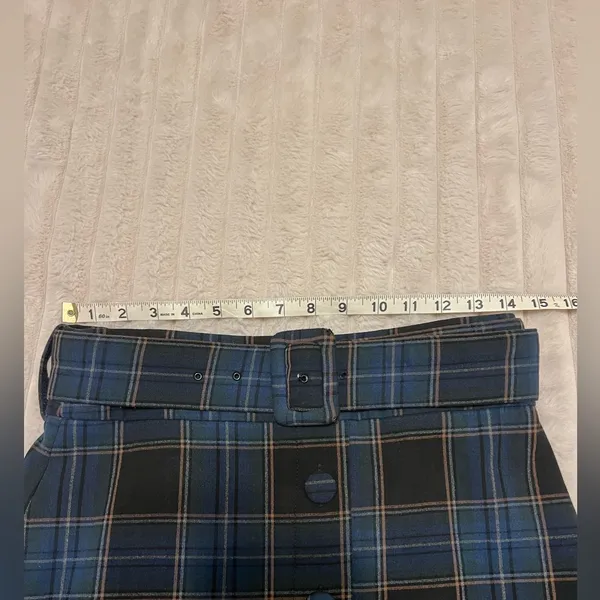 Anthropologie Maeve Bernadette Button-Front Midi Skirt Tartan Plaid - Image 6