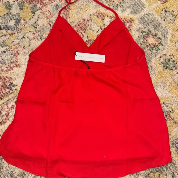 Chic Red Women's Halter Top - Image 4