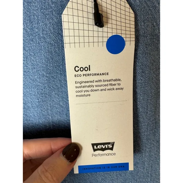 Levis Jeans Women‎ 26 Blue Denim Premium Cool Eco Performance Cargo NWT Retro - Image 8