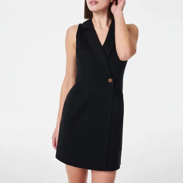 NWT Spanx The Perfect Vest Dress in Classic Black Size Small Classic Career New - Image 4